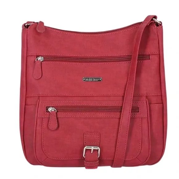 MultiSac Flare Large Crossbody Bag | 13.25 In | Polyester & Faux Leather | NWT - Picture 3 of 11